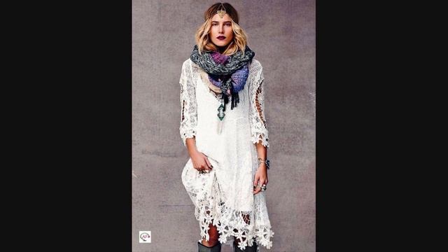 Вязаные вещи в стиле Бохо спицами и крючком | Boho стиль в одежде‬‬