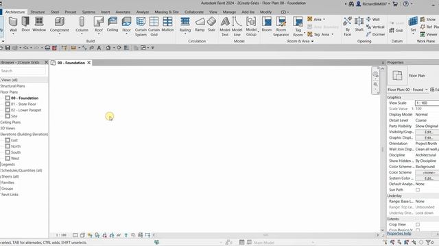 REVIT 2024 FOR ARCHITECTURE FOR BEGINNERS 2: CREATE GRIDS