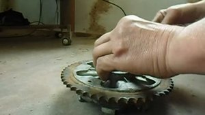 Ява переходная,собираем заднюю звёздочку.