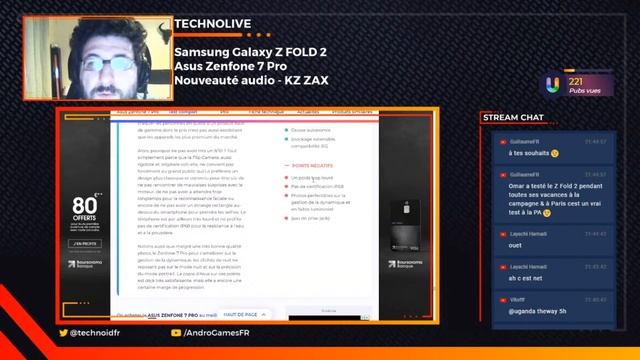 LIVE : Samsung Galaxy Z FOLD 2 / Asus Zenfone 7 Pro / Nouveauté audio - KZ ZAX смотреть онлайн