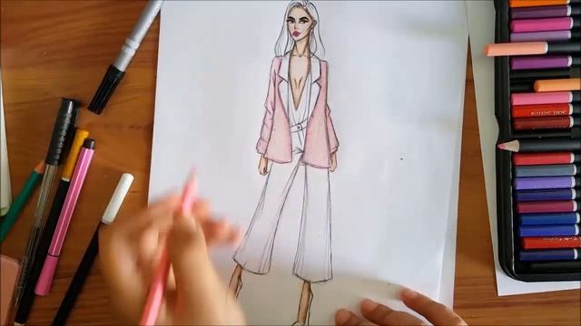 Fashion Drawing : how to dress a croquis смотреть онлайн