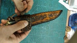 НОЖ ИЗ АЛМАЗНОЙ СТАЛИ В НОЖНАХ РД