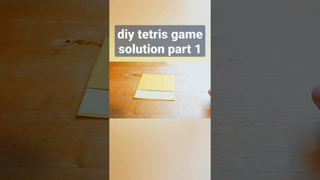 diy tetris game solution part 1/ tetris paper / tetris game for kids / tetris game / diy crafts