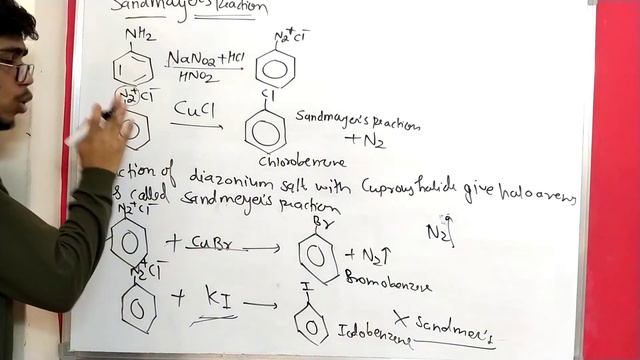 14 - Halogen derivatives | Preparation Of Haloarenes (Sandmeyer Reaction ) | | NEET&JEE | смотреть онлайн
