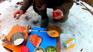 Полевая кухня: Рыбный суп (Уха) \Жареная рыба\ Шаурма
