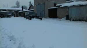 Уборка снега. Отвал на TOYOTA Land Cruiser Prado 150