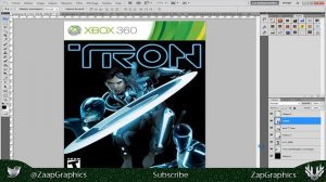 Speed Art #14 - Tron Game XBOX Cover