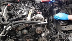 How to remove AC air conditioning compressor BMW F10 F11 N57 N47 530d 520d 730d 330d 320d A/C airco