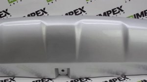 Chery Tiggo 4 с 2018- года. Накладка заднего бампера Серая