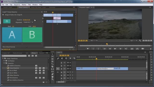Урок №5 Добавление переходов Adobe Premiere Pro |  видео-переходы Премьер Про
