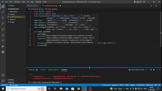 Spelling Checker GUI Based Using Python Code :: Project 1
