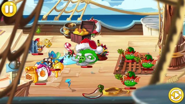Angry Birds Epic - The Holidays are Coming Event - Santa Pig level 3 Star Walkthrough смотреть онлайн