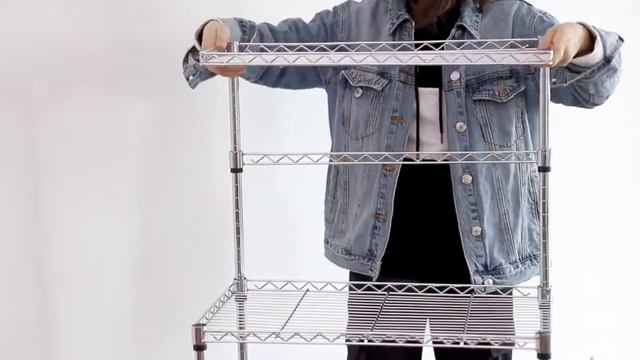 Multi-purpose 4 tiers adjustable metal wire kitchen microwave oven rack installation demonstration смотреть онлайн