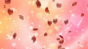 Футаж фон летающие сердца