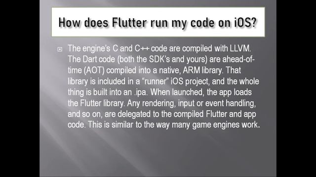 How does Flutter run my code on iOS | android flutter | Flutter tutorial 2023