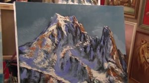 Игорь Сахаров, научиться рисовать маслом горы, горный пейзаж