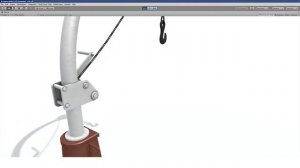 3D model. Lifting winch B.