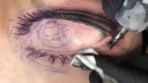 TATTOO TIME LAPSE | REALISTIC EYE | CHRISSY LEE