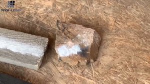 Очистка камня от белой краски лазером Prof-Laser Start™