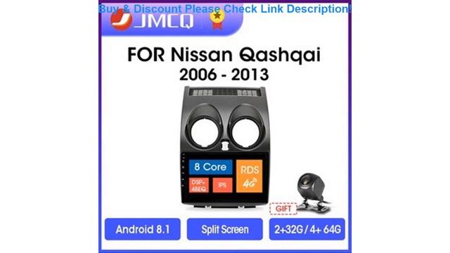 Review "9"" 2 Din 2G+32G Android Car Radio GPS Navigation Auto Audio Stereo Player for Nissan Qashq смотреть онлайн