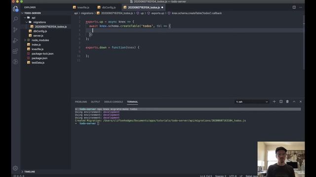 2.3. Initialize Database with Knex | Back End Web Development Tutorial for Beginners #webdev