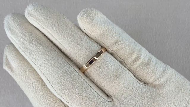 Кольцо европейской формы со скошенными краями шириной 3 мм. *Л-11/к* смотреть онлайн