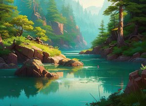 Лесной ручей - Расслабляющие звуки реки - Видео природы - Отдых / Сон / Учеба