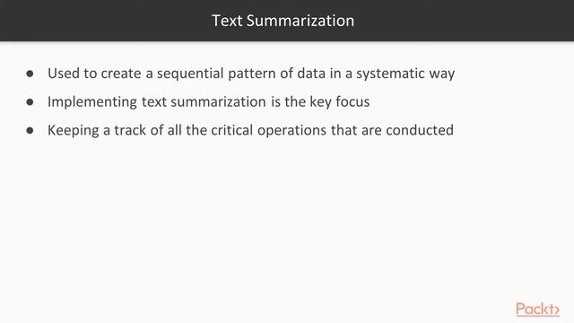 Hands-On Python Deep Learning : Introduction to Text Summarization | packtpub.com