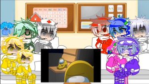 ☪️{The characters in Rodamrix react to Escape}✡️ || Rodamrix Animation || #videoreaccion #amongus
