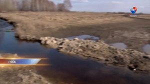 Окраины города Обь затопило