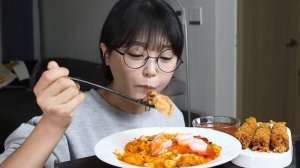 찬밥 남았길래 리조또 만들어 먹었어요?리조또 새우튀김 먹방 RISOTTO & FRIED SHRIMP MUKBANG ASMR