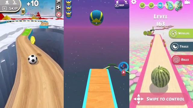 Going Balls V's Sky Rolling ball Vs Action Balls, Android Game New Update - 3 Games