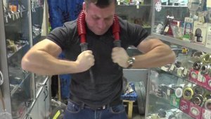 Володя "киборг" Вирц закрывает Haoying Red 110kg из-за шеи на четыре раза