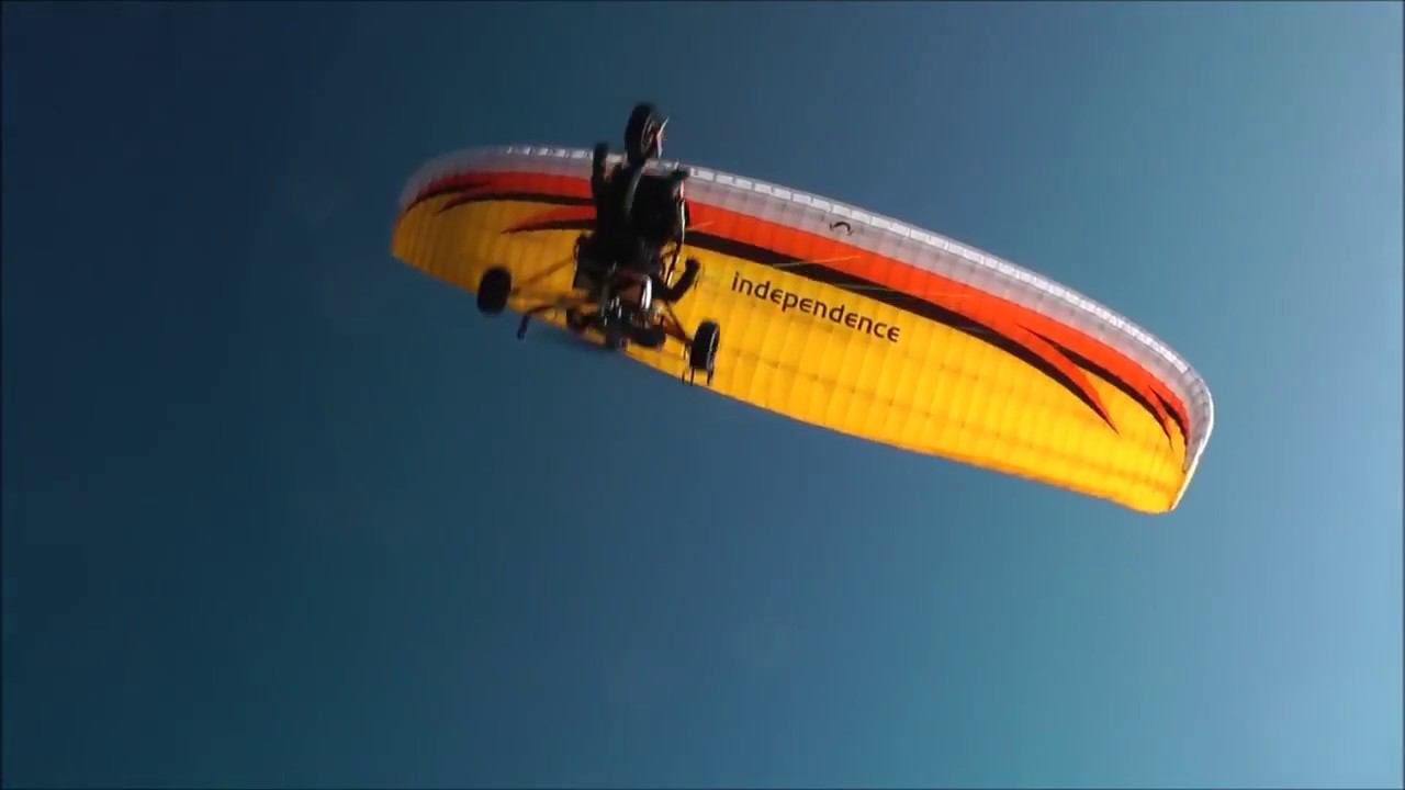 Учебные полеты параплана T-Fighter