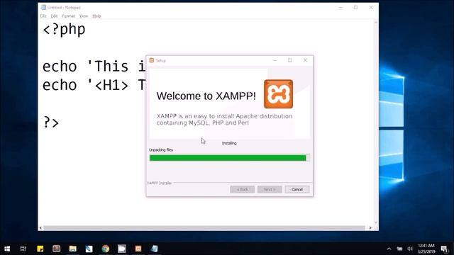 Creating Web Server for PHP - First PHP program смотреть онлайн