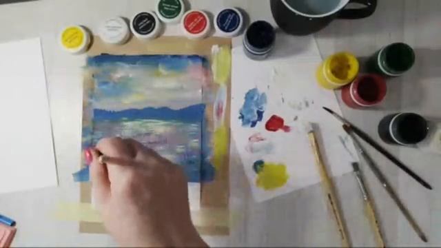 Рисуем вместе. Летний пейзаж. смотреть онлайн