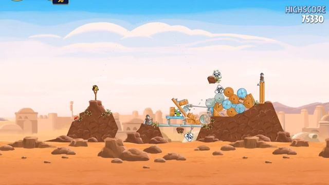 Angry Birds Star Wars Level 1-20 Tatooine. 3 stars смотреть онлайн