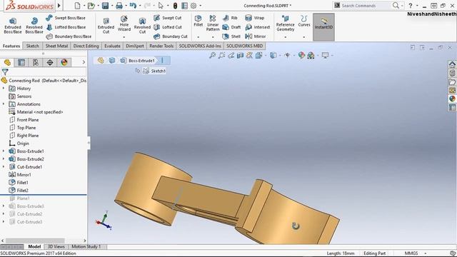 Four Cylinder Engine Assembly || SolidWorks Tutorial