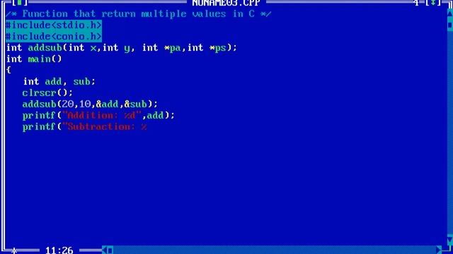 Functions that return multiple values in C Programming Language. смотреть онлайн
