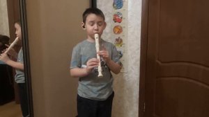 Одинокий пастух блокфлейта.