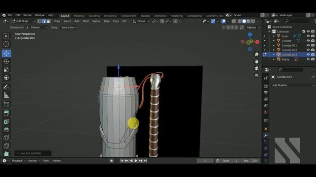 Game Asset  Thors Hammer BlenderSubstancePainter