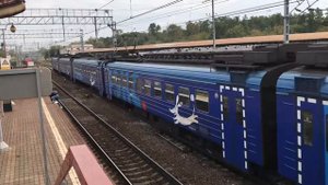 "Две подряд" ЭД4М-0046, С маршрутом Москва - Сергиев посад, и ЭД4М-0400. "Рэкс"
