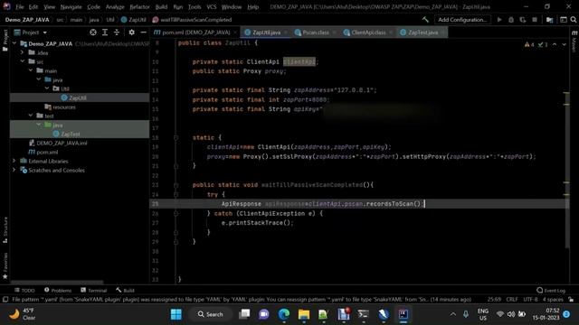 1- Passive Scan & Basic Reporting -Automated Security Testing using Java, zap-ClientApi-OWASP ZAP