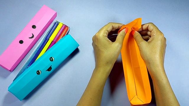 How to Make a Pencil Box ?| paper pencil box | DIY Paper Pencil Box |  origami Pencil Box ||
