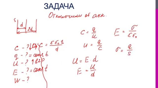 Конденсаторы 3 Энергия конденсатора