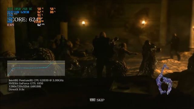 Pentium G2030 - Resident Evil 6 (Benchmark) смотреть онлайн