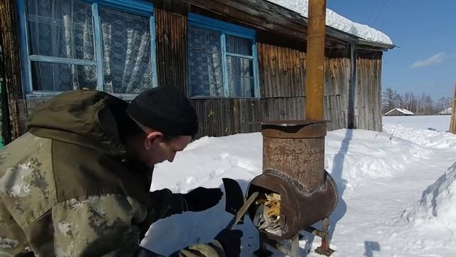 ЛУЧШАЯ ПЕЧЬ БУРЖУЙКА. ПЕЧЬ ИЗ ГАЗОВОГО БАЛОНА.