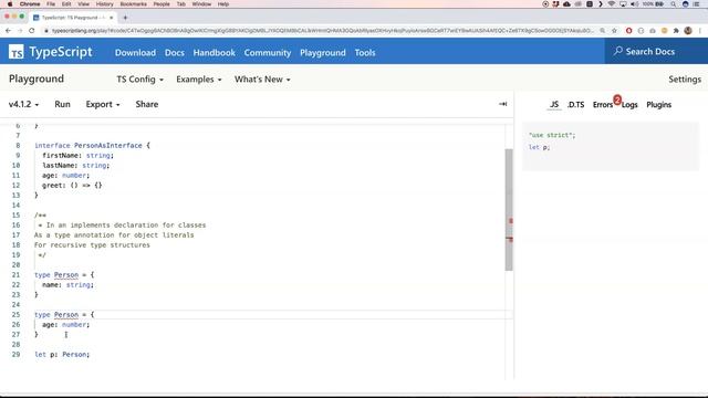 typescript types vs interfaces
