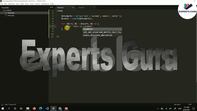 What Are Arrays In PHP & How To Work Array in PHP Programing 10 | Complete Course | Experts Guru