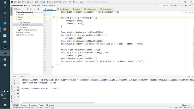 Java урок - 18.2.3 Коллекции. Отличия ArrayList от LinkedList